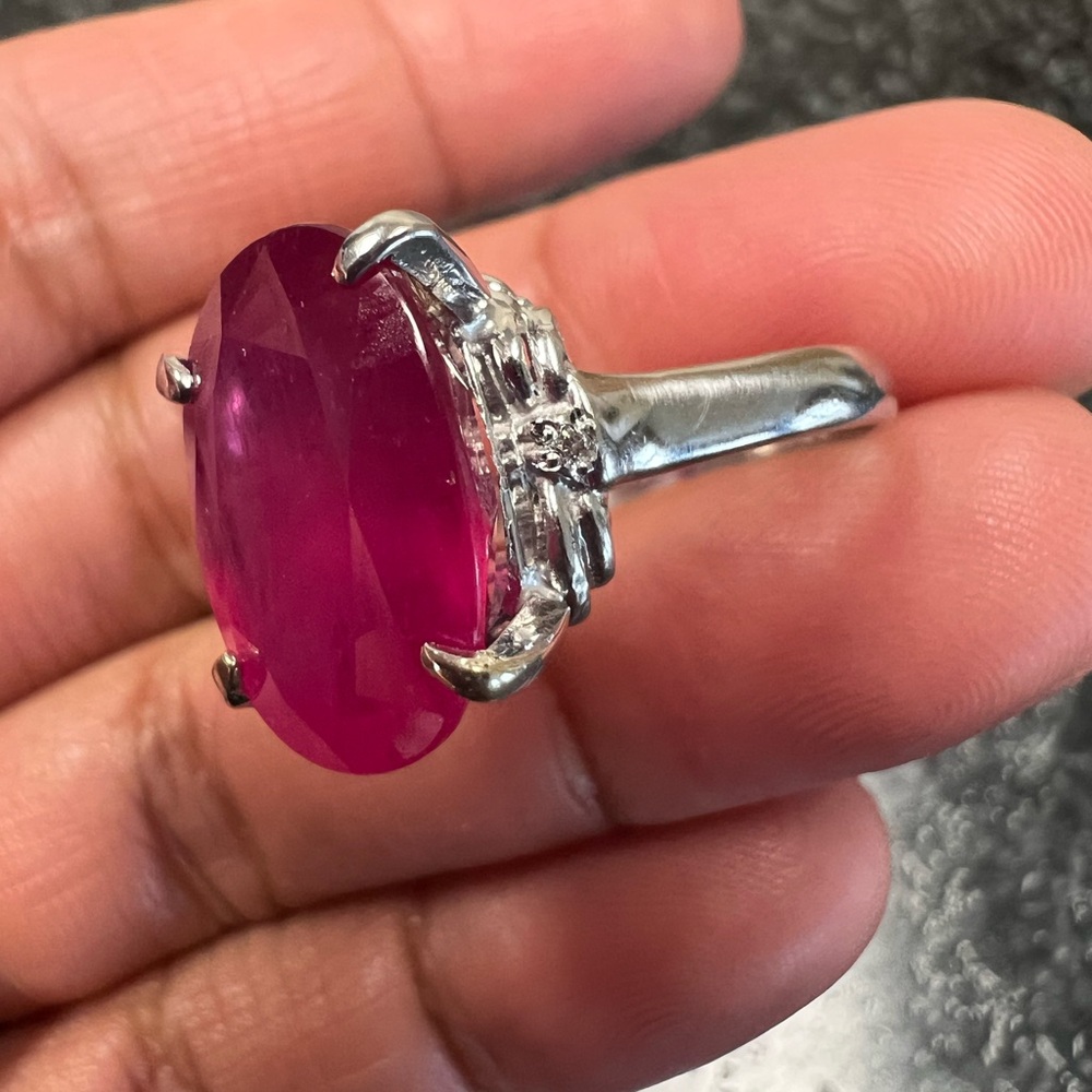 Natural ruby ring - Picture 6 of 12